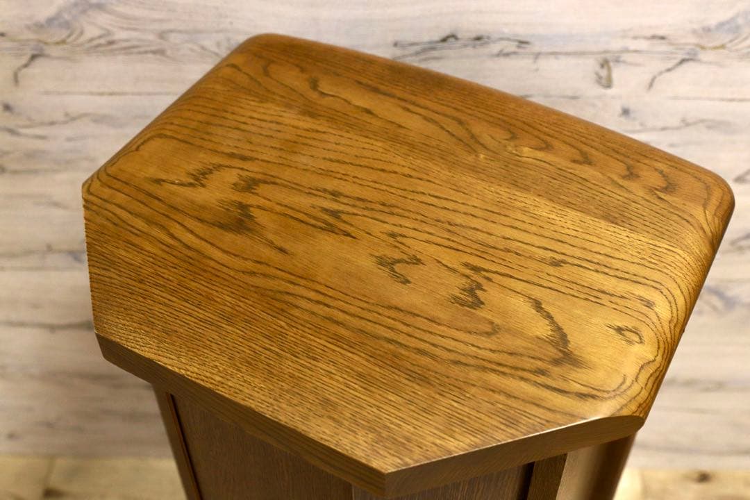 GMHS262○浜本工芸 / HAMAMOTO 電話台 収納棚 楢材 ブラウン