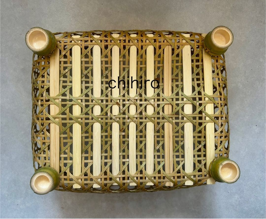 水切り竹かご 椀かご（新品未使用）直径横約33センチ縦約28センチ高約17