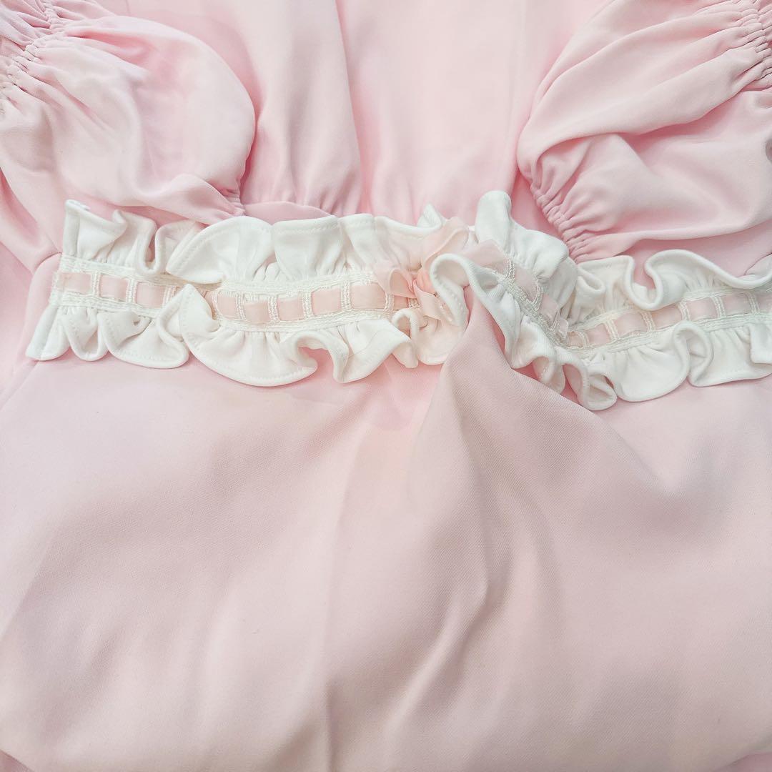 jiltu♡ピンクパフスリロングワンピ