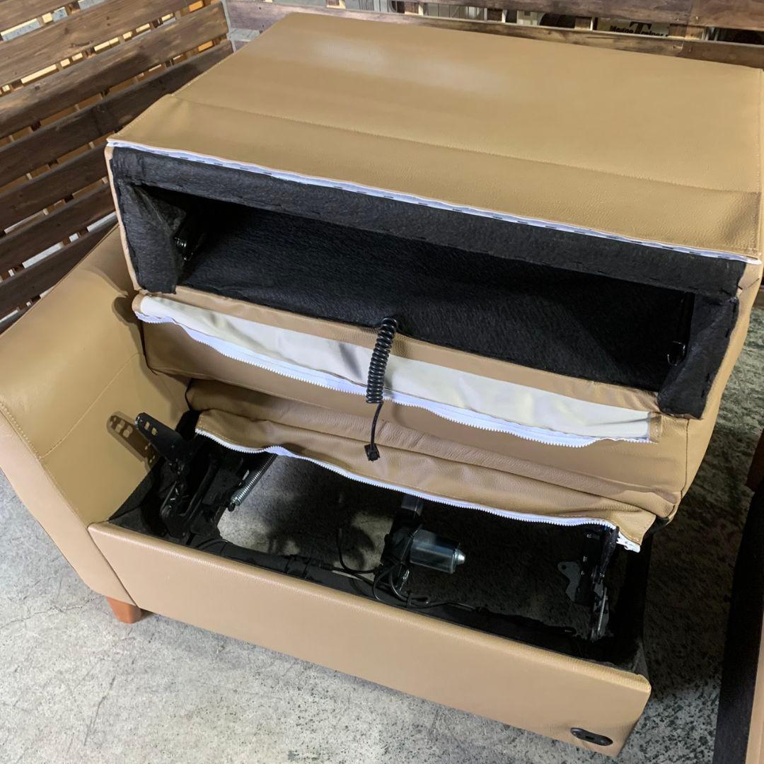 J838R YAMADA 電動リクライニングソファ モカブラウン