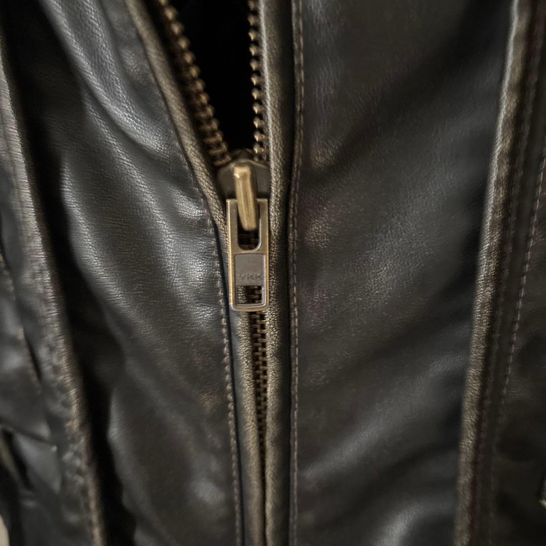 LAGUA GEMフェイクレザーヴィンテージジャケット