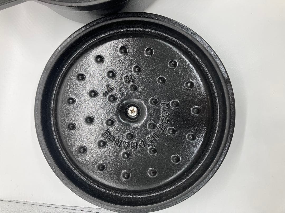 staub ストウブ ブラック 18cm ホーロー 鍋