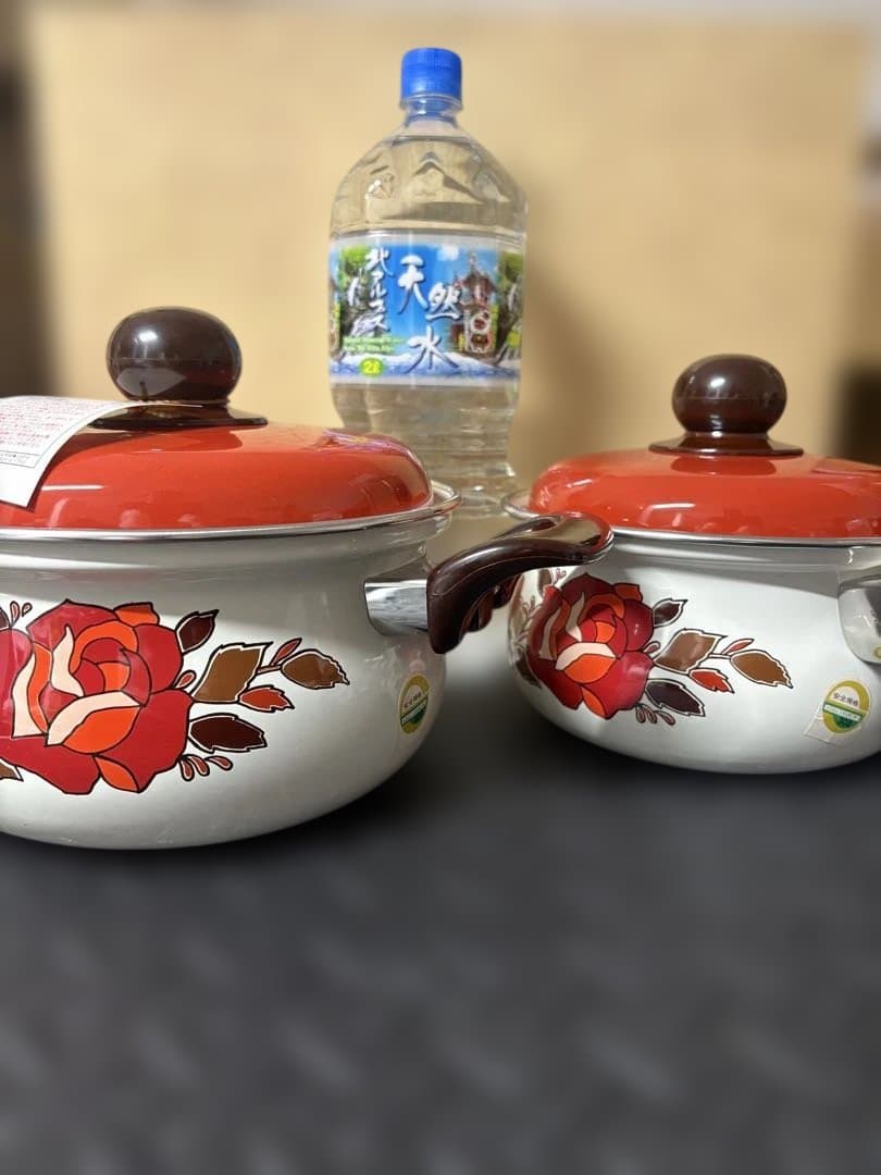 鍋2種【ホーロー・銅鍋】