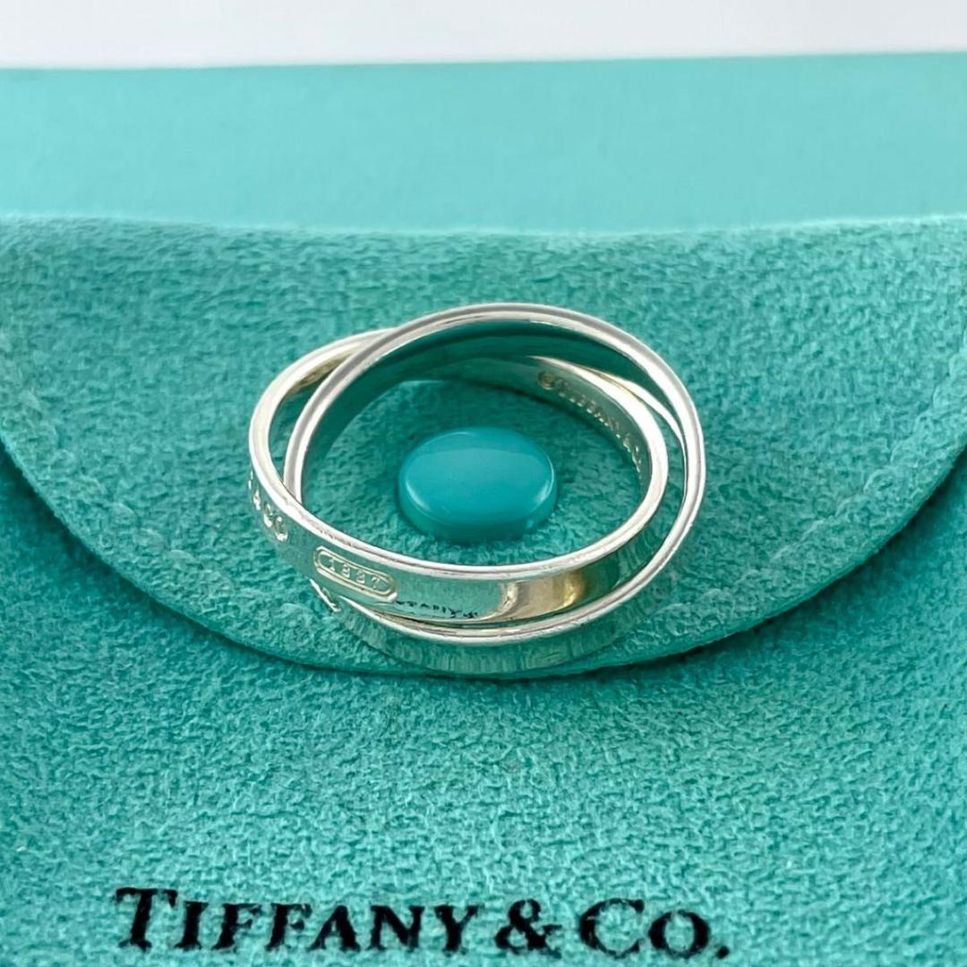 ティファニー 20号 インターロッキング 2連 リング WB3fe