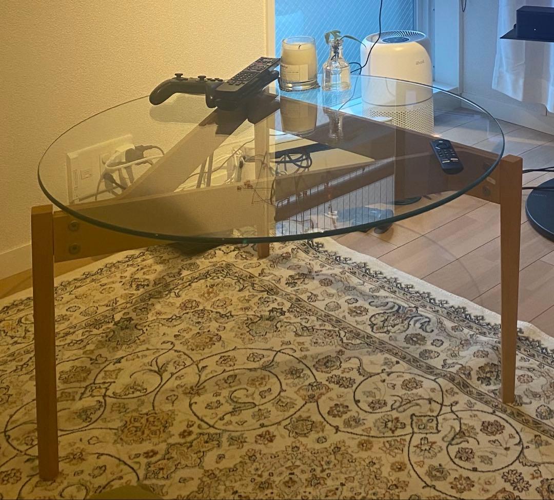 希少　廃盤 IDEE TRIANGOLO GLASS TABLE 長大作 イデー