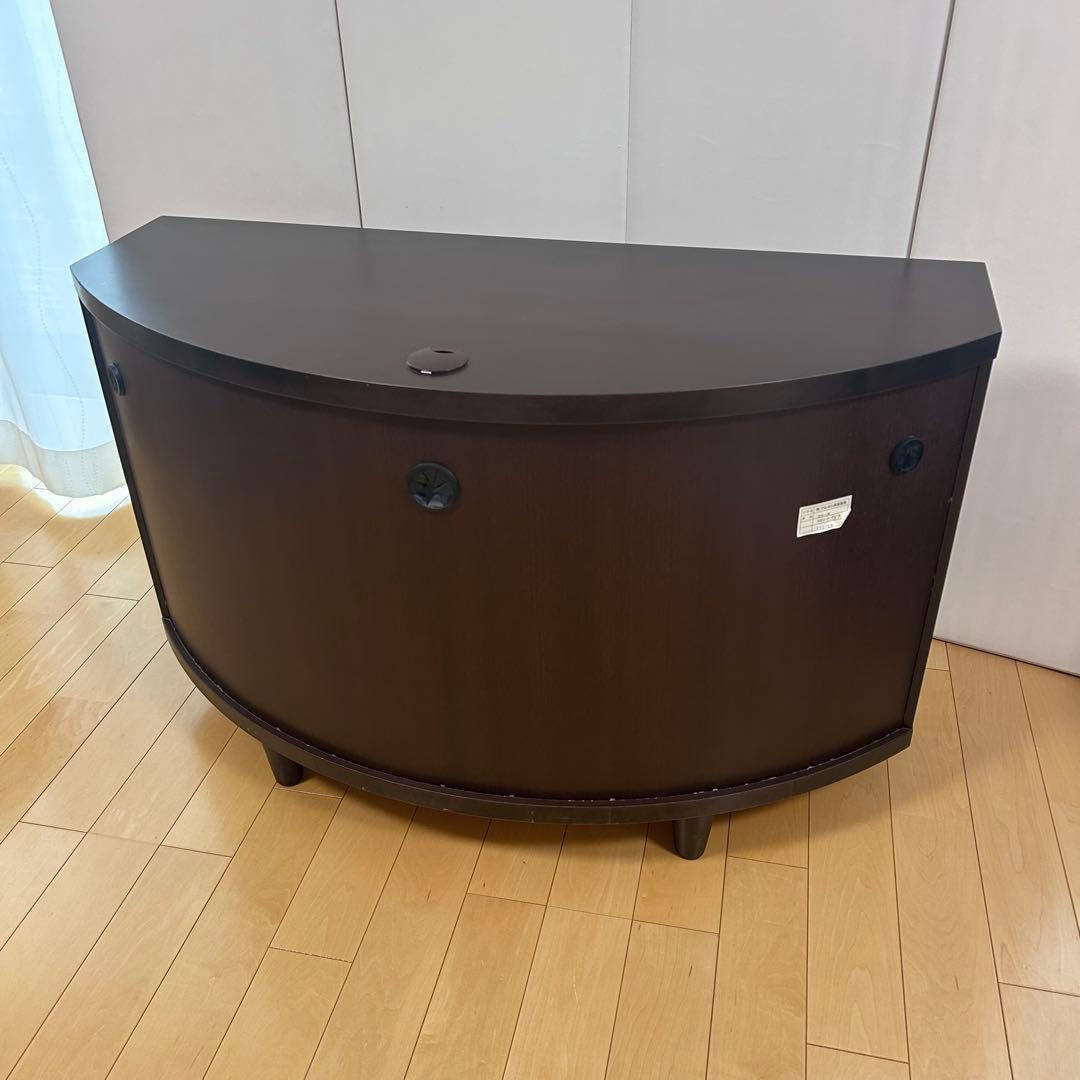 マルヨシ民芸　テレビ台　楕円　天然木　幅105 希少　丸脚　アンティーク