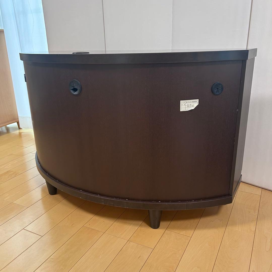 マルヨシ民芸　テレビ台　楕円　天然木　幅105 希少　丸脚　アンティーク