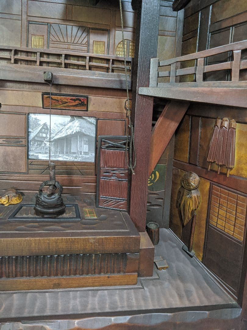 田中徳斎 古民家立体額