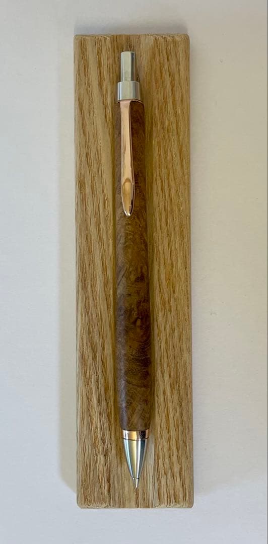 Woodpencraft ウッドペンクラフト チーク瘤 シャーペン 木箱付き