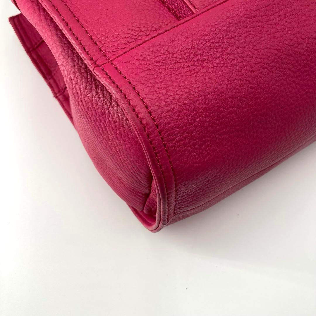 美品✨TORY BURCH トリーバーチ エラ レザー トートバッグ ピンク