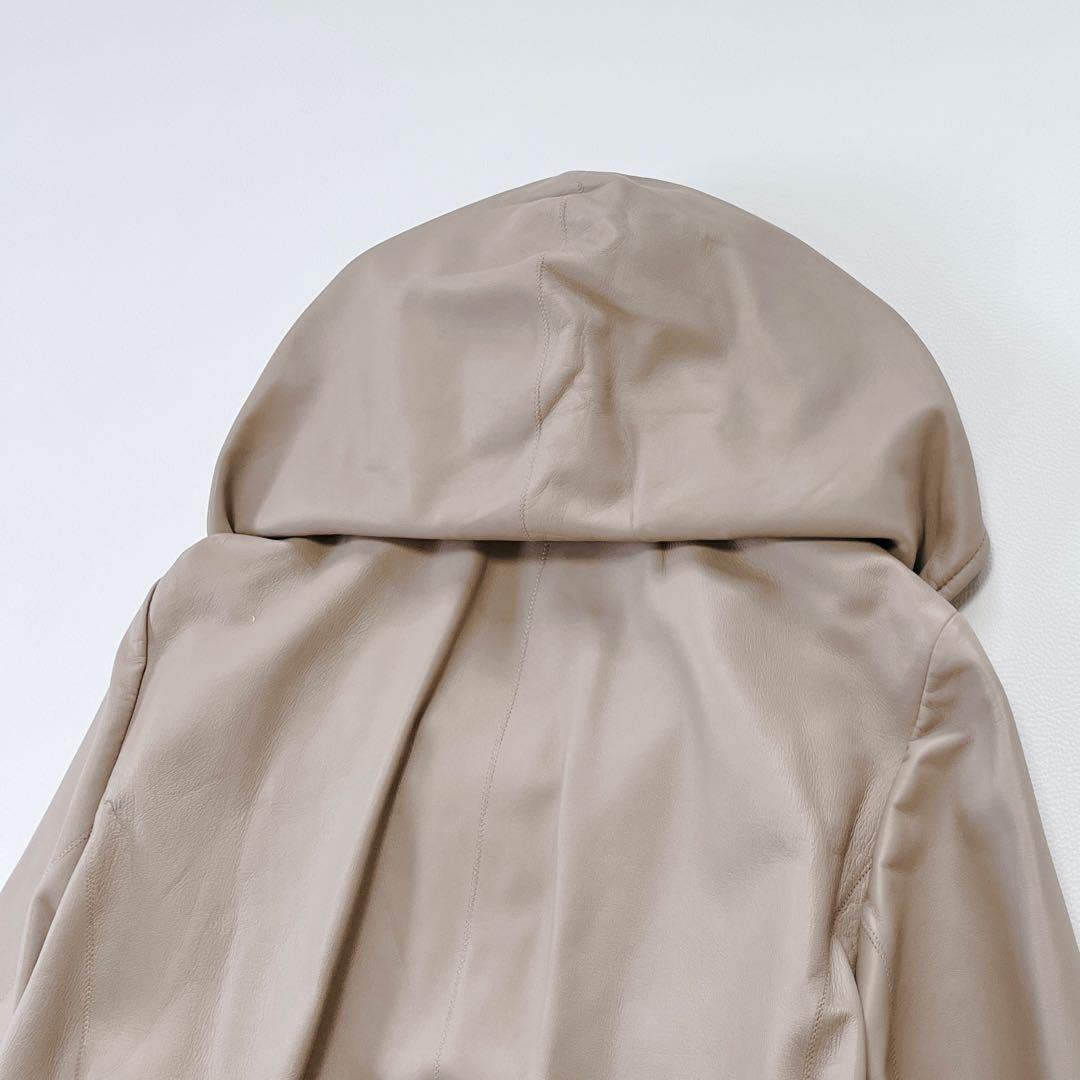 美品✨DAMA collection レザージャケット 羊革 レザー フード