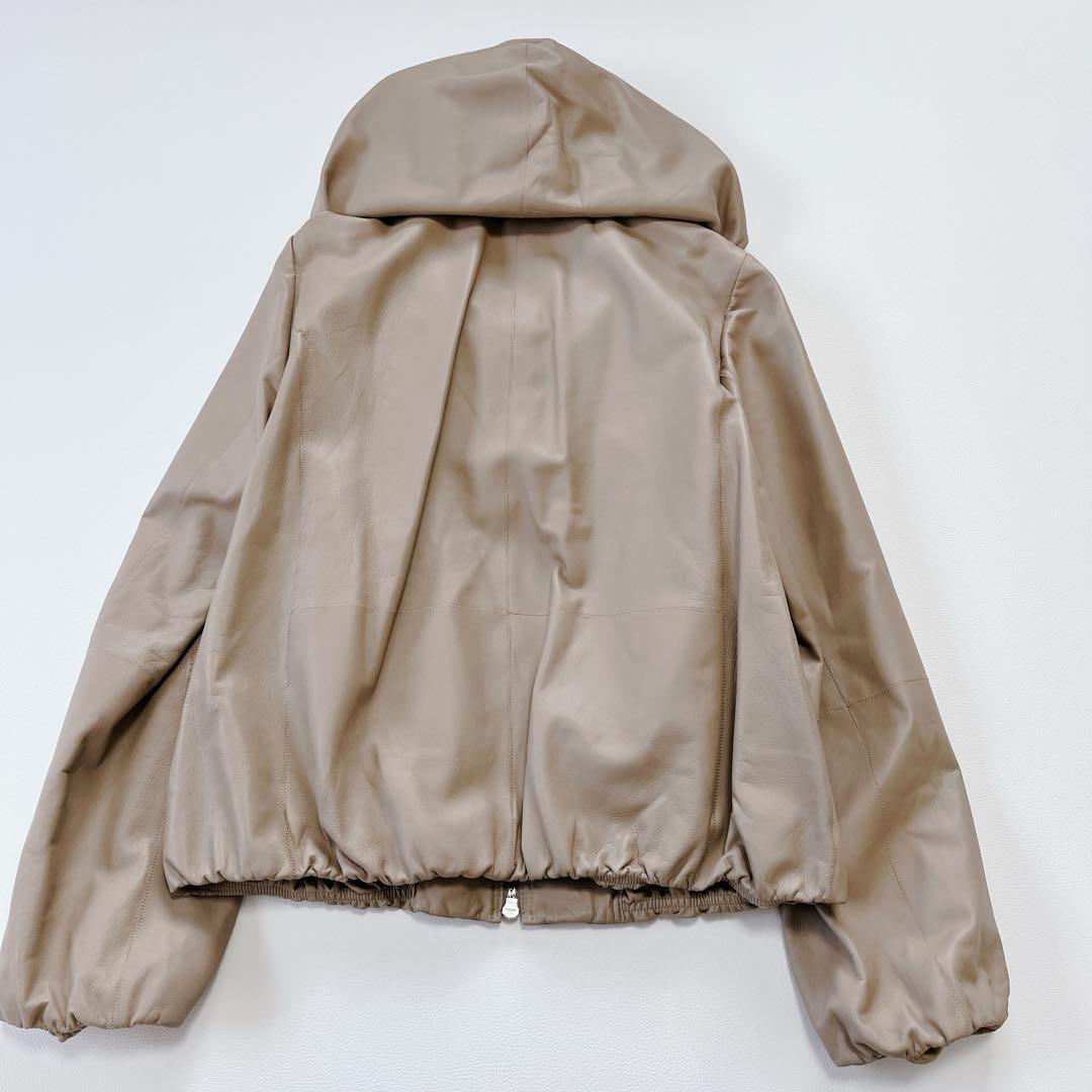 美品✨DAMA collection レザージャケット 羊革 レザー フード