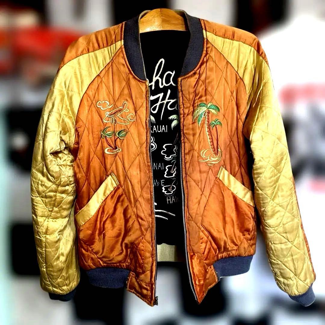 M*4様 Aloha Hawaii スカジャン 黒 別珍東洋