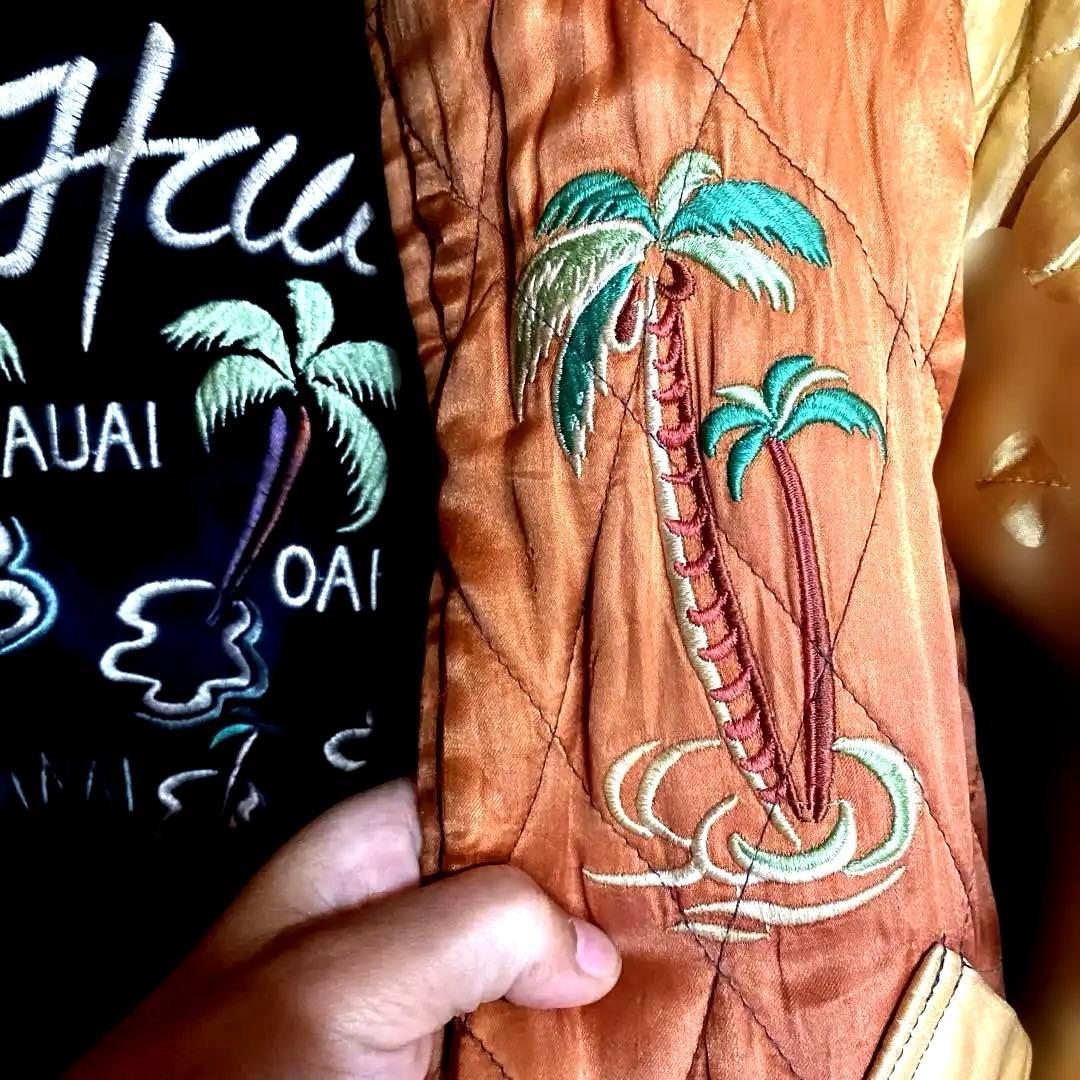 M*4様 Aloha Hawaii スカジャン 黒 別珍東洋