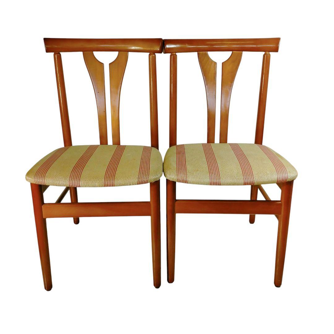 昭和レトロ トーア 東亜林業 木製椅子 ダイニングチェア 古家具 2脚セット