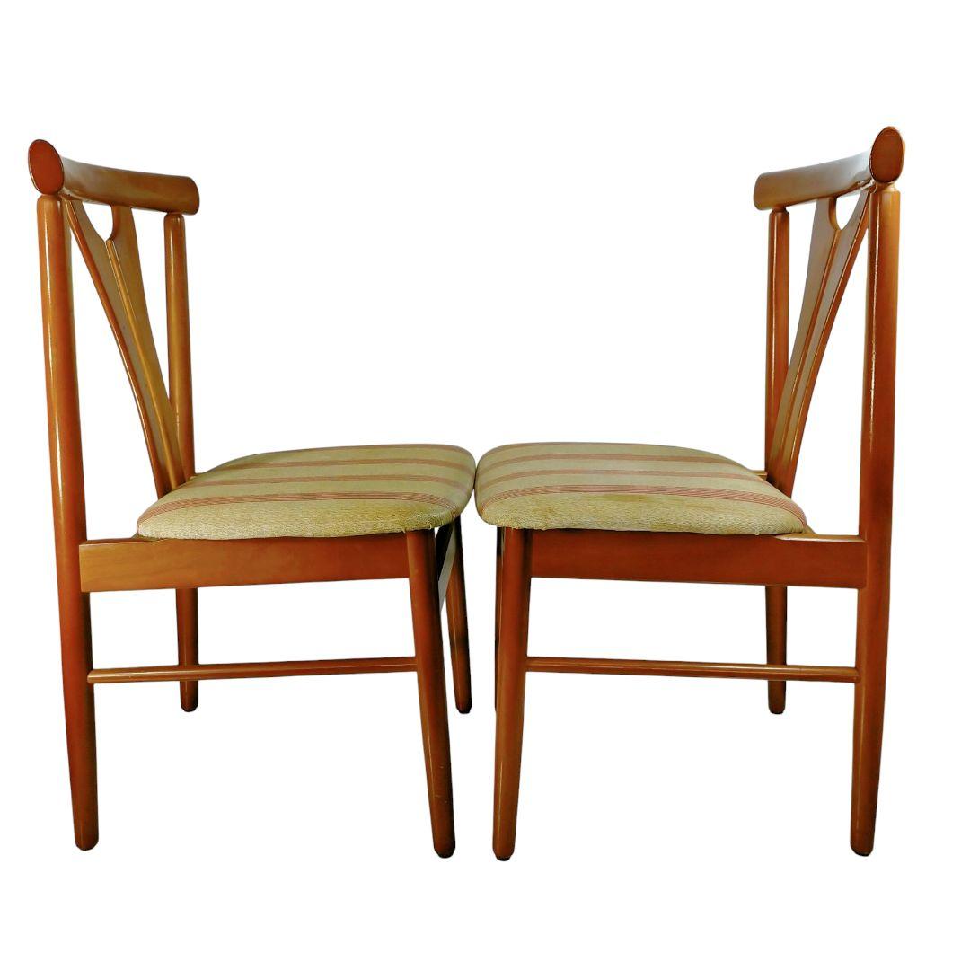 昭和レトロ トーア 東亜林業 木製椅子 ダイニングチェア 古家具 2脚セット