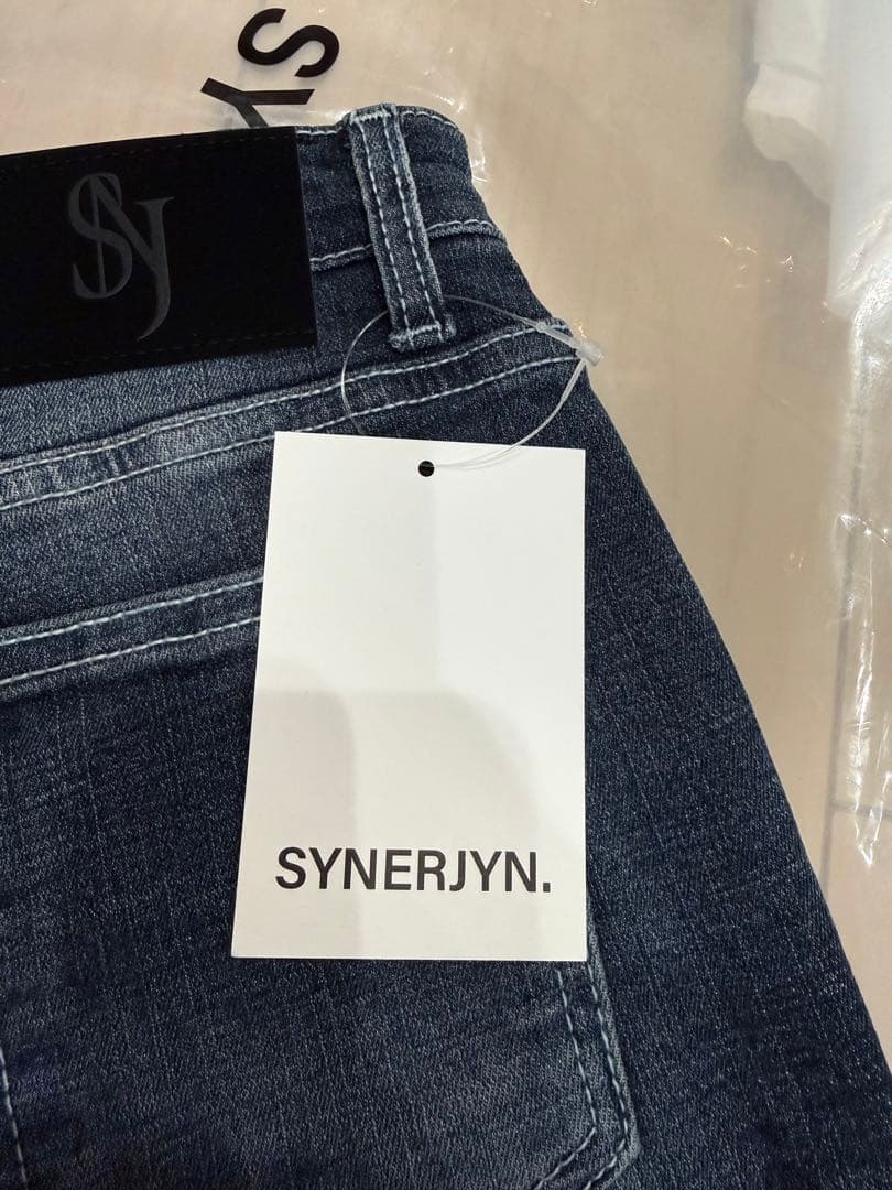 SYNERJYN CAT WASHING DENIM PANTS ムシンサ