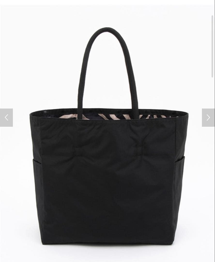 LeSportsac トートバッグ ラフィアゼブラ/ブラック
