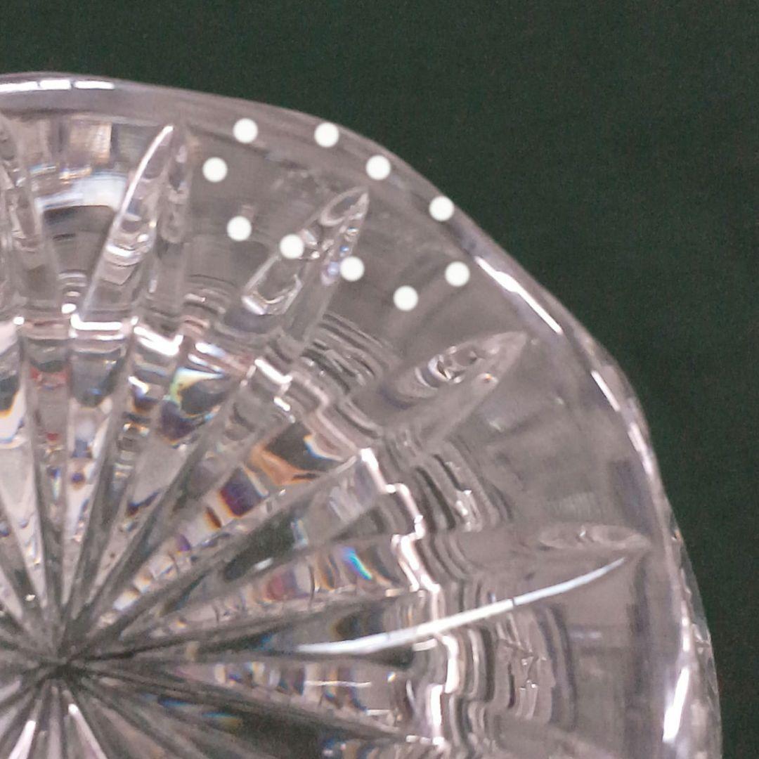 未使用 マイセンクリスタル マイセンフラワー 花瓶 フラワーベース 切り子