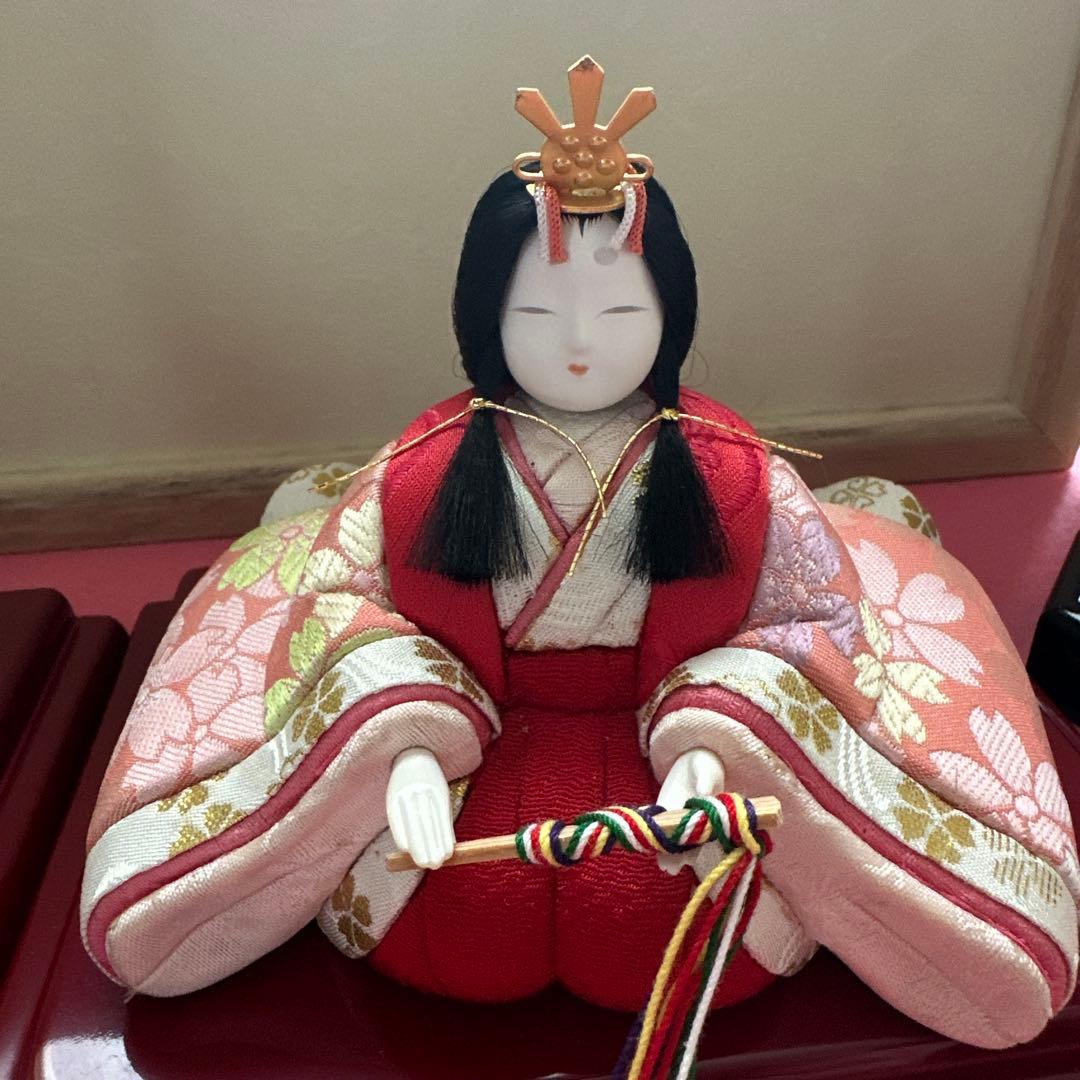 雛人形　桐箱付き 真多呂　木目込み人形　コンパクト　 お雛祭り