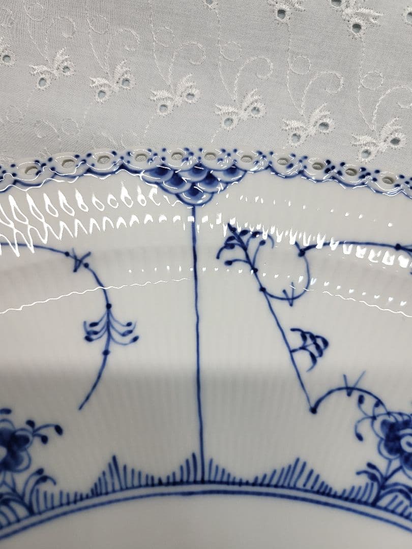 未使用✨ロイヤルコペンハーゲン ブルーフルーテッド オーバルプレート 36 皿