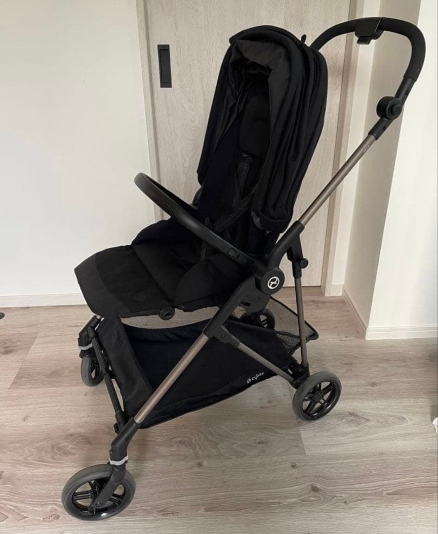 サイベックス　メリオカーボン　ベビーカー　ブラック　エアラブ4ドーナツ付き