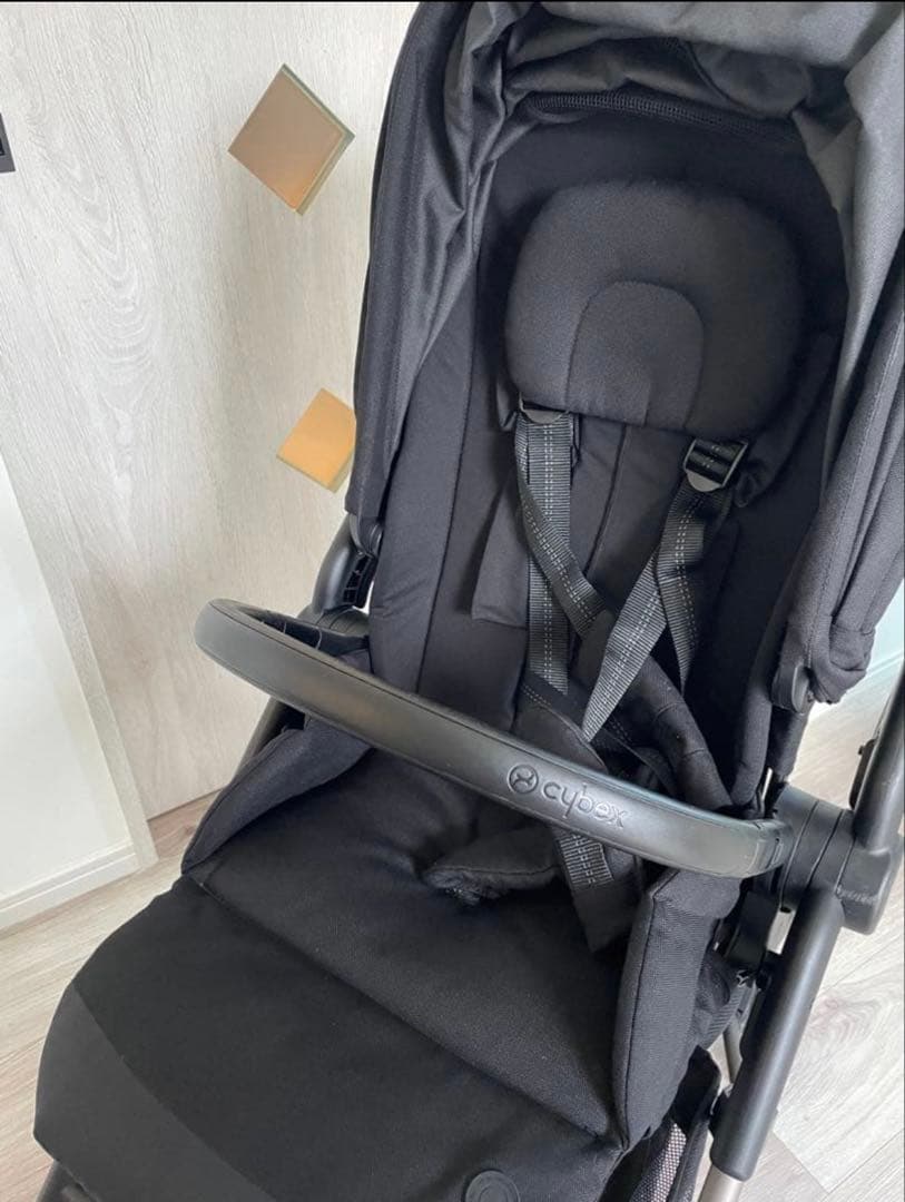 サイベックス　メリオカーボン　ベビーカー　ブラック　エアラブ4ドーナツ付き