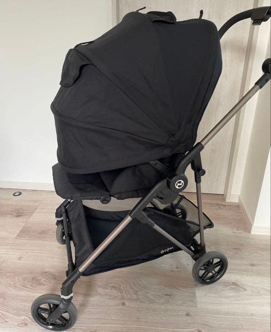 サイベックス　メリオカーボン　ベビーカー　ブラック　エアラブ4ドーナツ付き