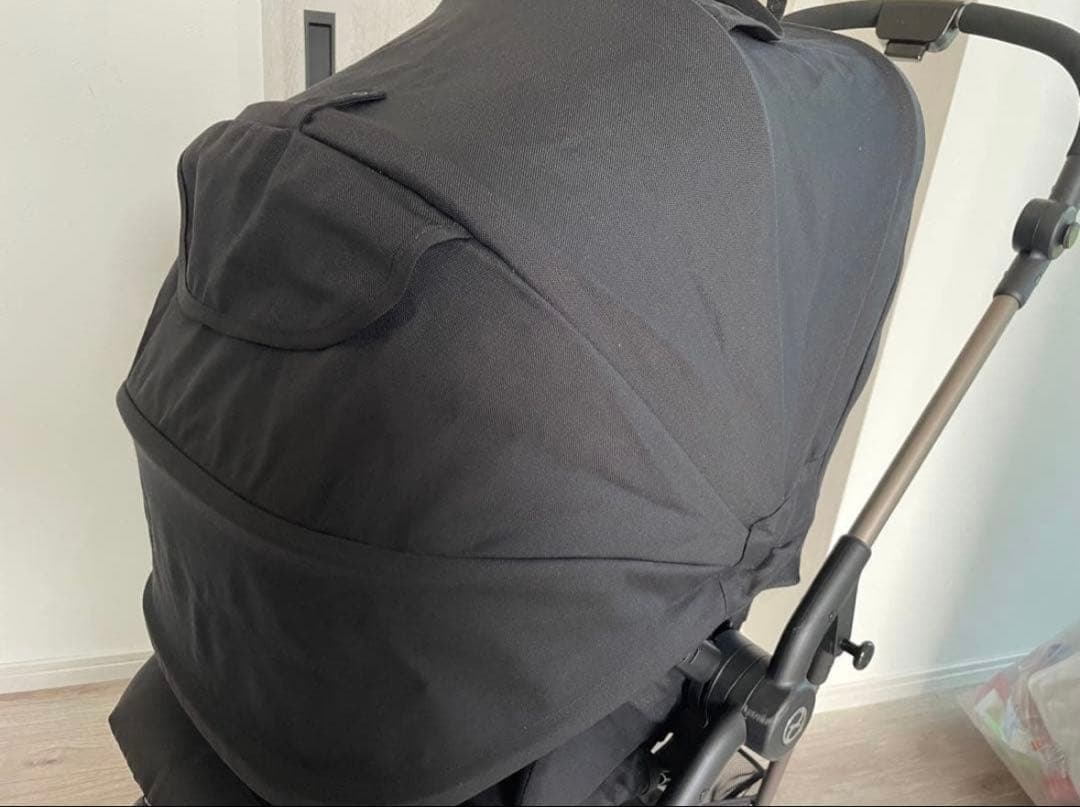 サイベックス　メリオカーボン　ベビーカー　ブラック　エアラブ4ドーナツ付き