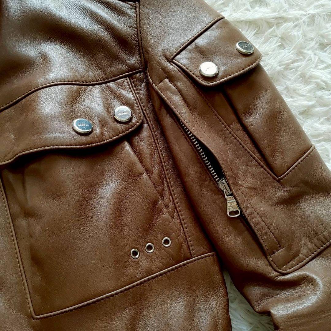 Ralph Lauren モーターサイクル ギミック M65 レザージャケット