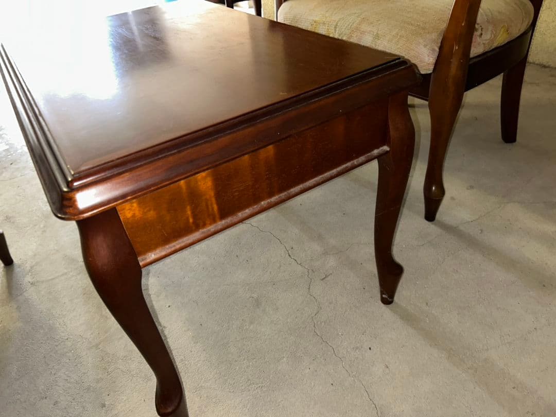 マルニ木工 80年代ビンテージ 小型テーブル、チェアーセット 引き取り限定！