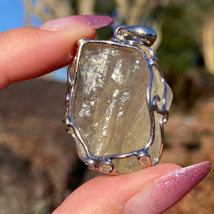 リビアングランス 原石 ペンダントトップ