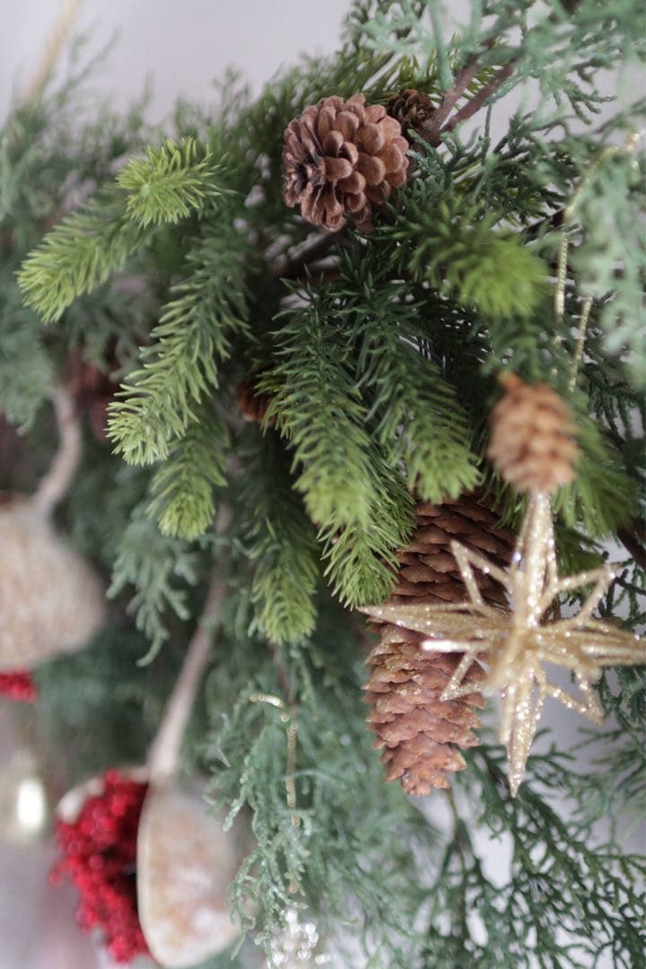 【完成品の販売】大型クリスマス スワッグ　クリスマスツリー