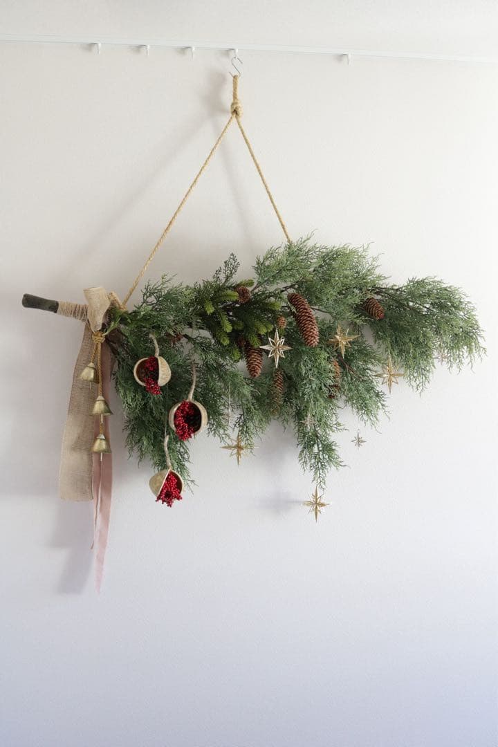 【完成品の販売】大型クリスマス スワッグ　クリスマスツリー