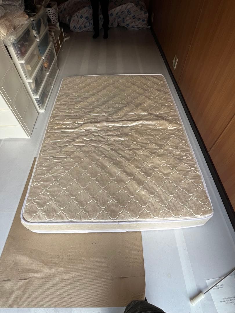 シングル スプリングマットレス ベージュ
