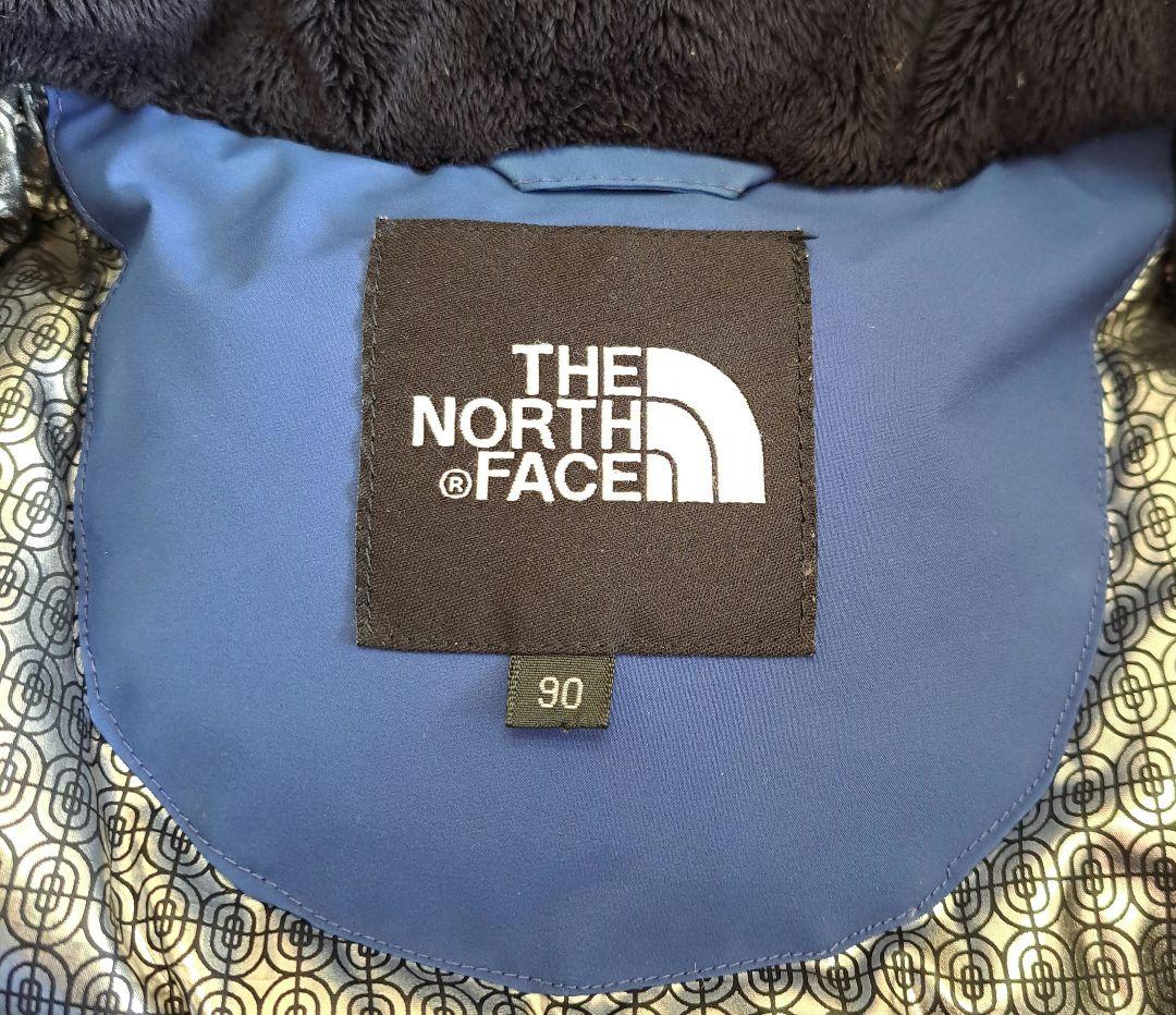 THE NORTH FACE 青レディースダウンジャケットフード付きL寸(90)