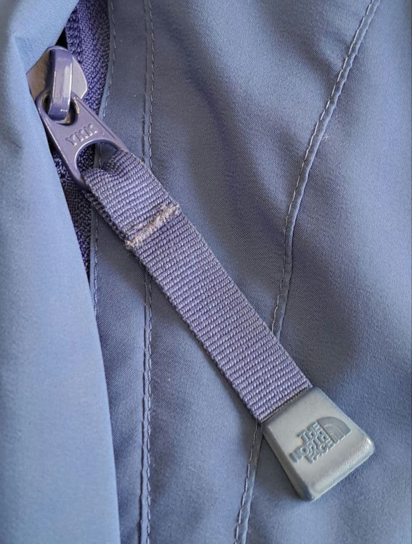 THE NORTH FACE 青レディースダウンジャケットフード付きL寸(90)