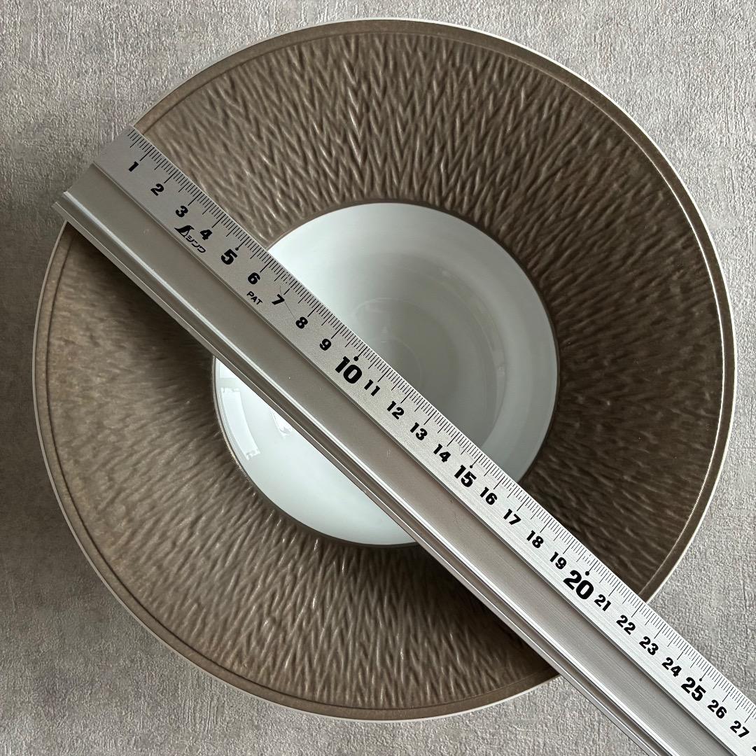 RAYNAUD レイノー ミネラル グレージュ リムスープ 22×H6cm