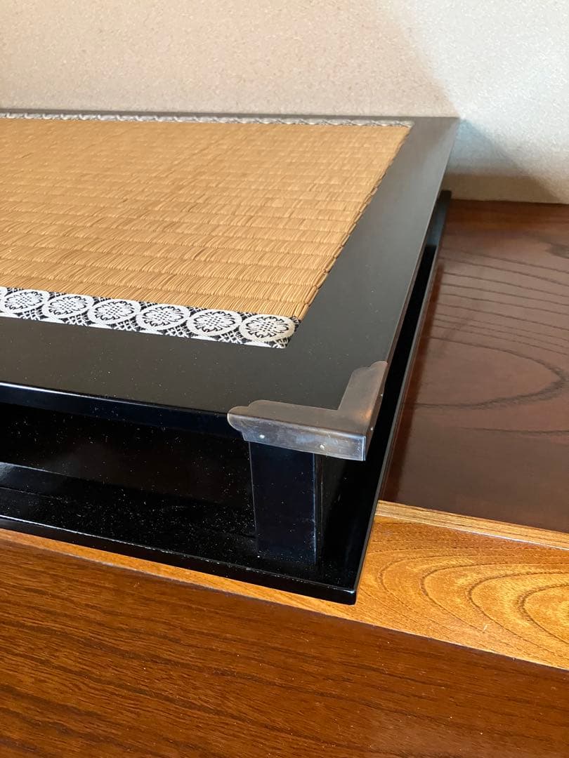 ひな祭り用飾り台 木製 黒色