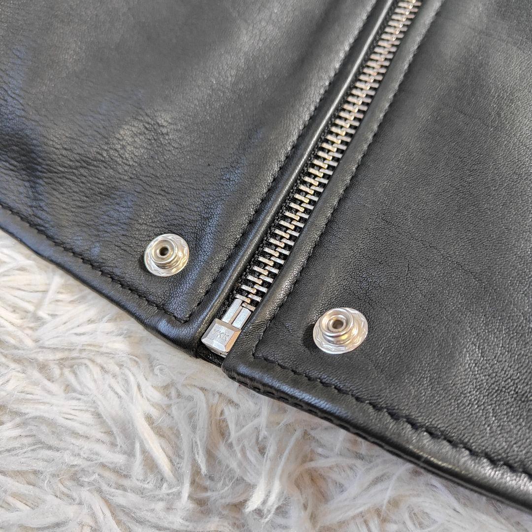 DIESEL TIMELESS 羊革 ラムレザー シングルライダースジャケット