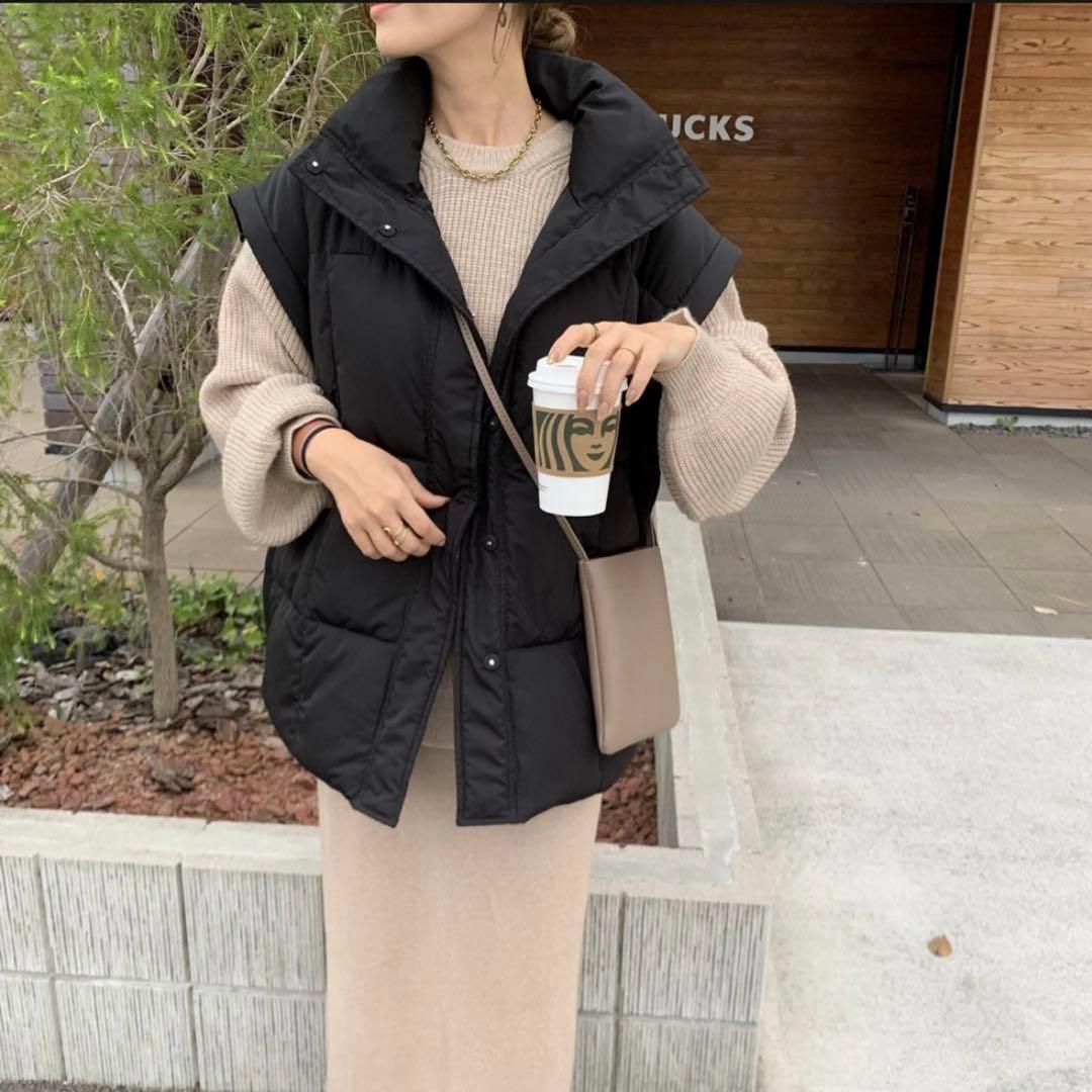 BLATE 2way 中綿ブルゾン　black