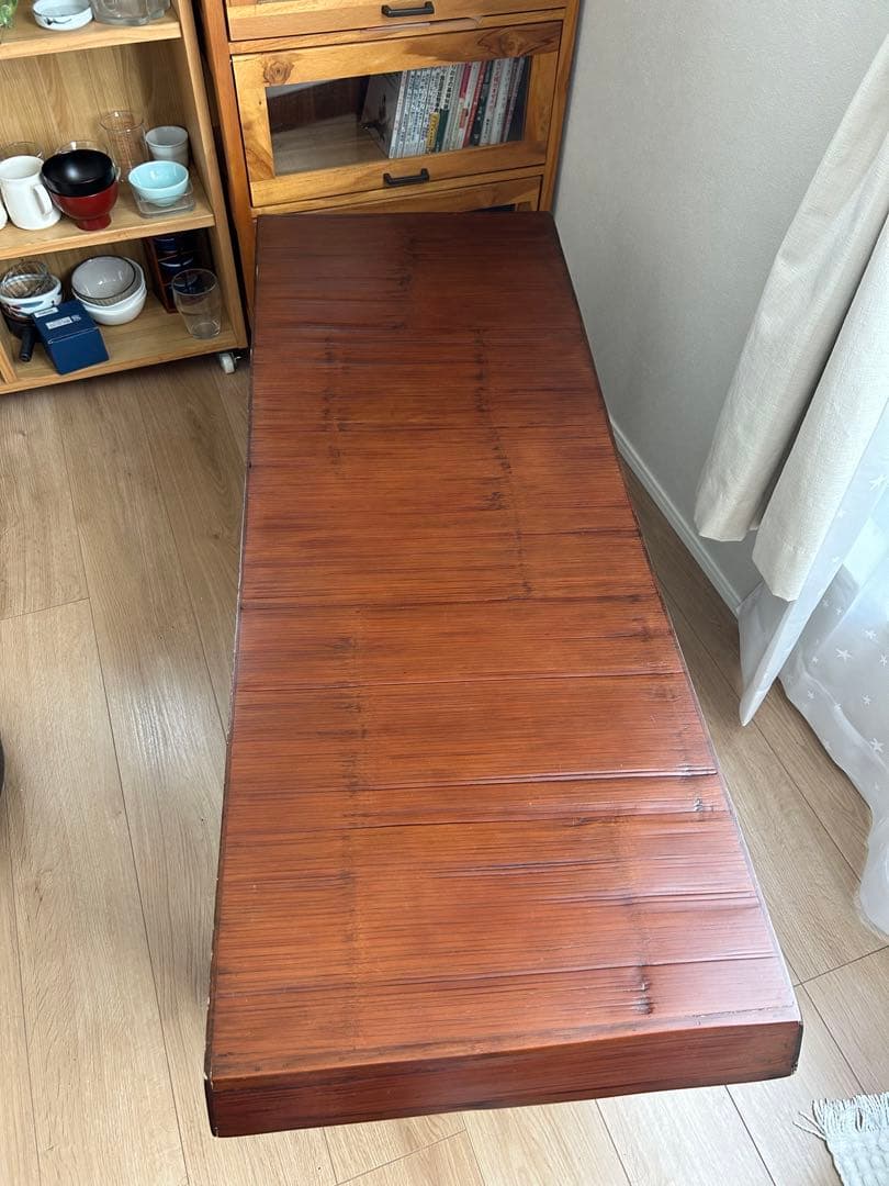 【美品】アジアン　バンブー　ベンチ　送料込み