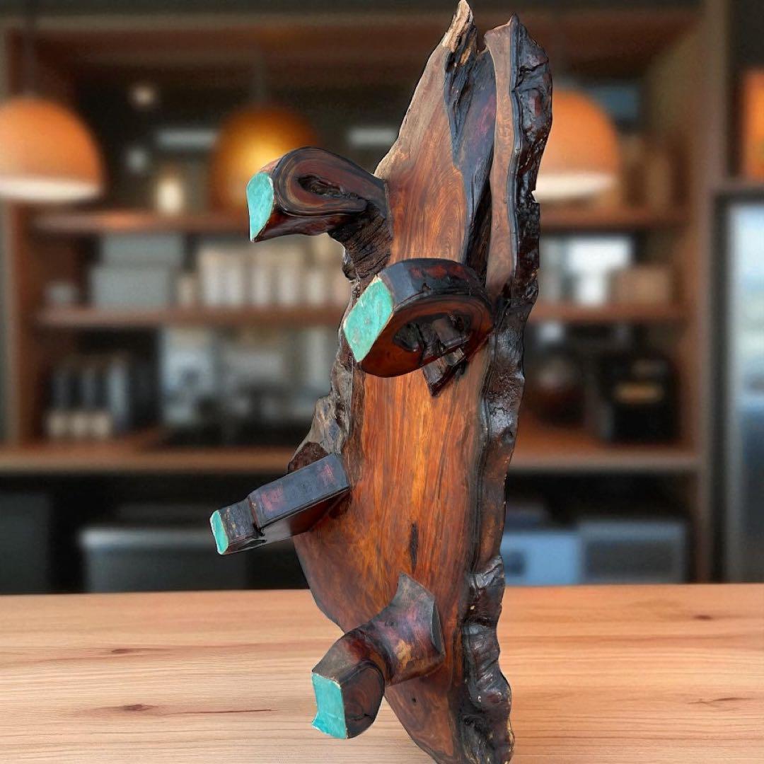 一点物❣️送料無料✨天然木 無垢 一枚板 座卓 アート家具 128cm 和モダン