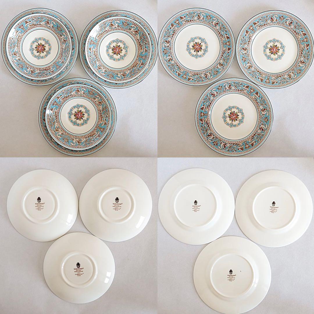 【美品】ウェッジウッド フロレンティーン ターコイズ トリオ ティーポットセット