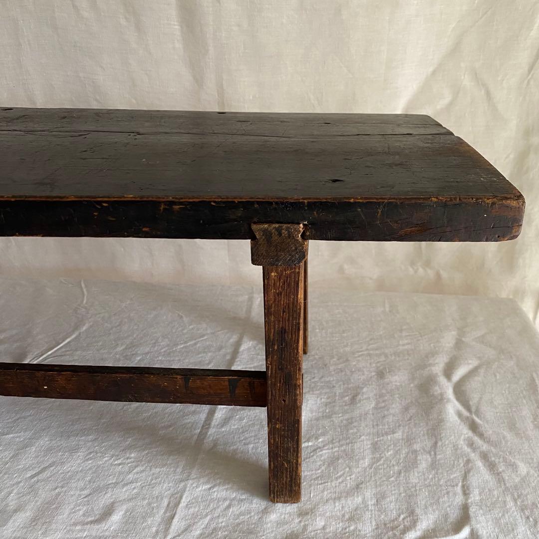 古い黒木の文机 アンティーク