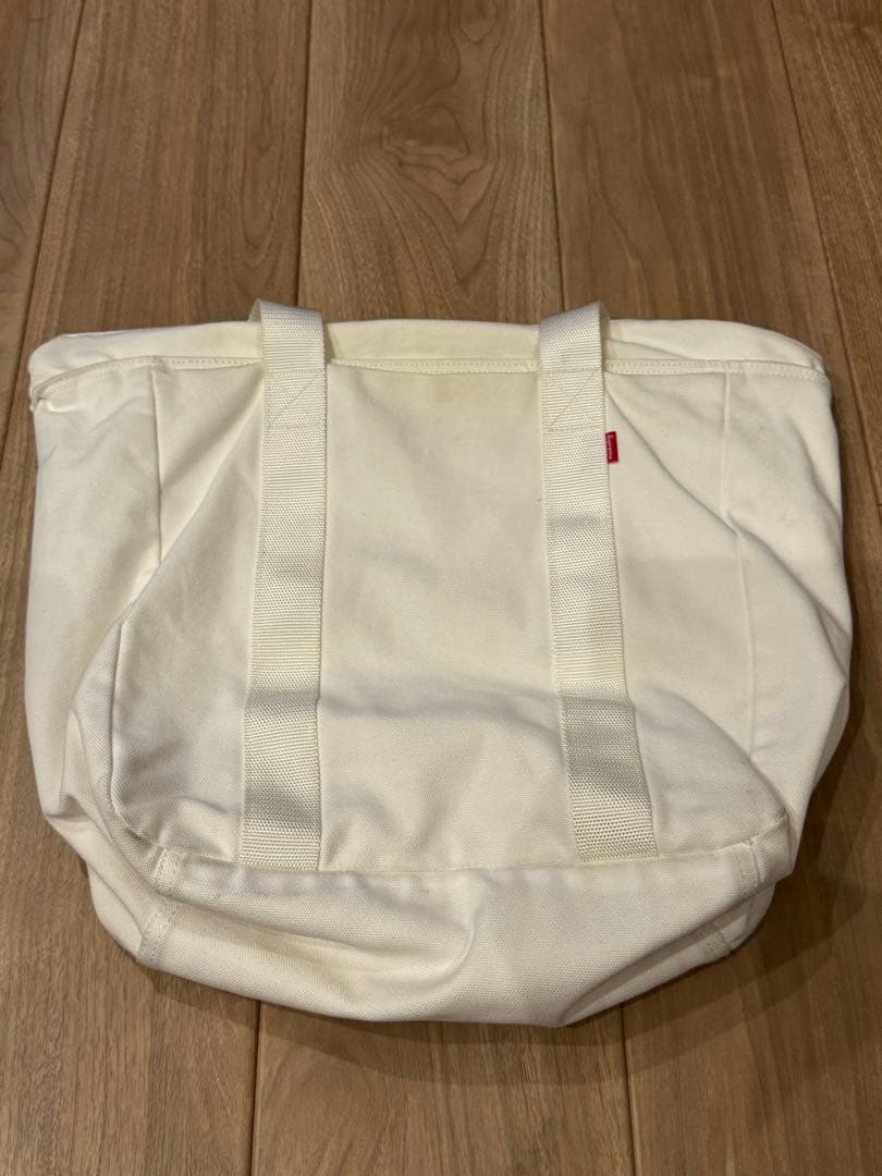 Supreme ホワイト トートバッグキャンバス　ボックスロゴ 正規品