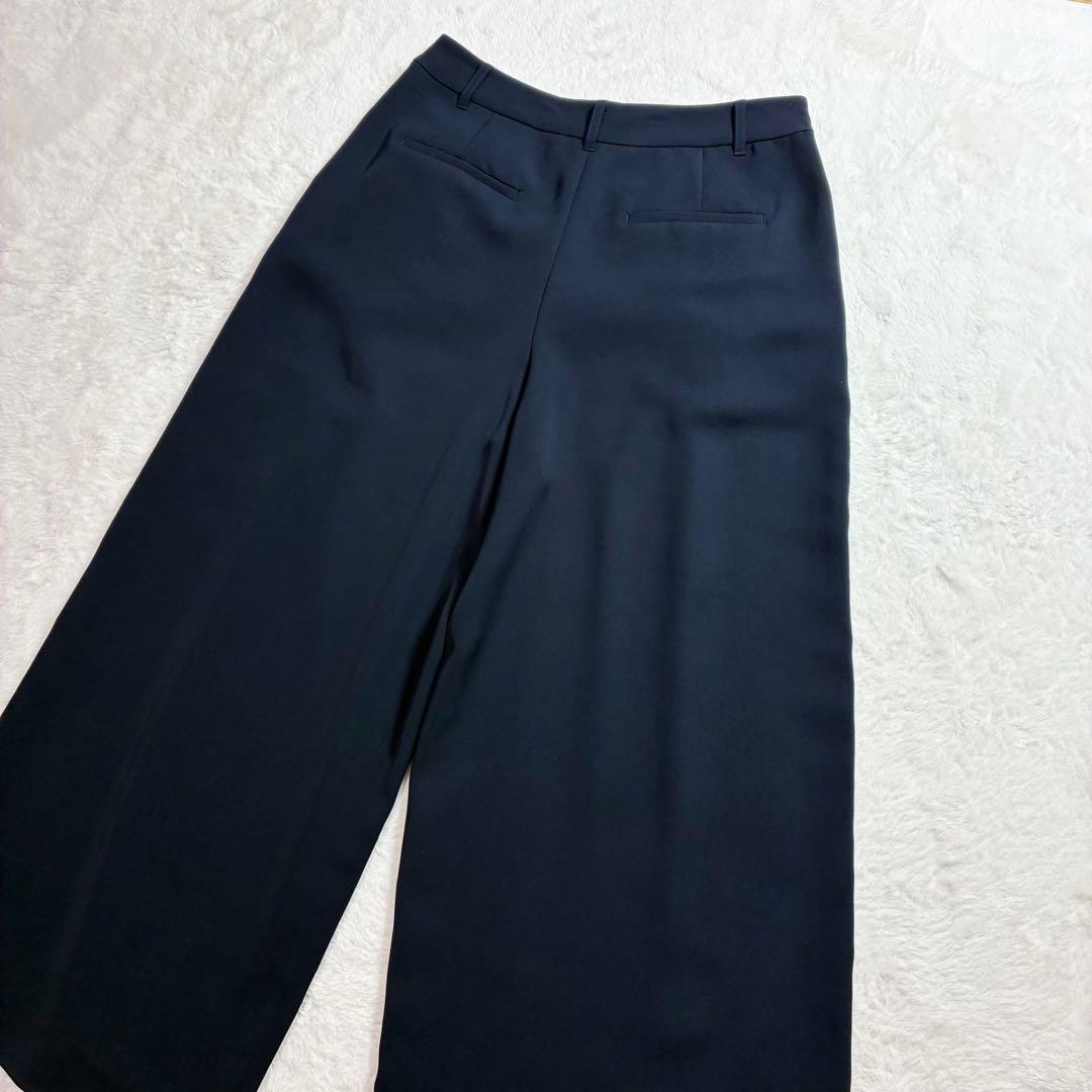 極美品 コムサイズム パンツスーツ カラーレスジャケット ネイビー 11