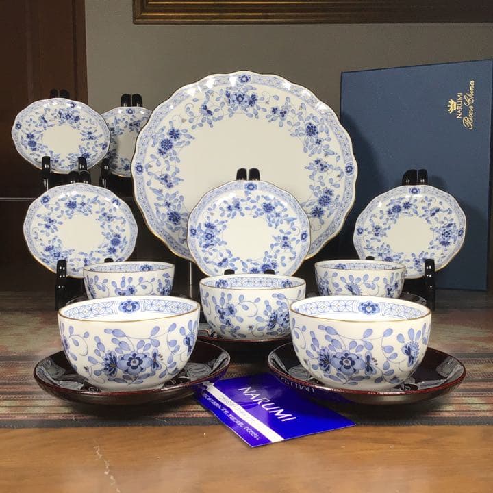 今こそうー特価』　ナルミ 『ミラノ』　汲み出し揃(茶托) 小皿　5組 大皿　1枚