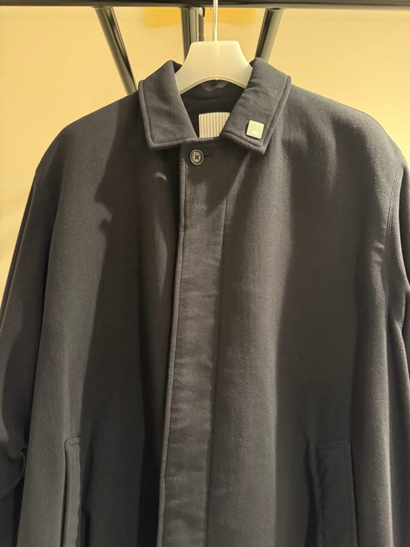 美品22aw S.F.C SOUTIEN COLLAR COAT XL NAVY