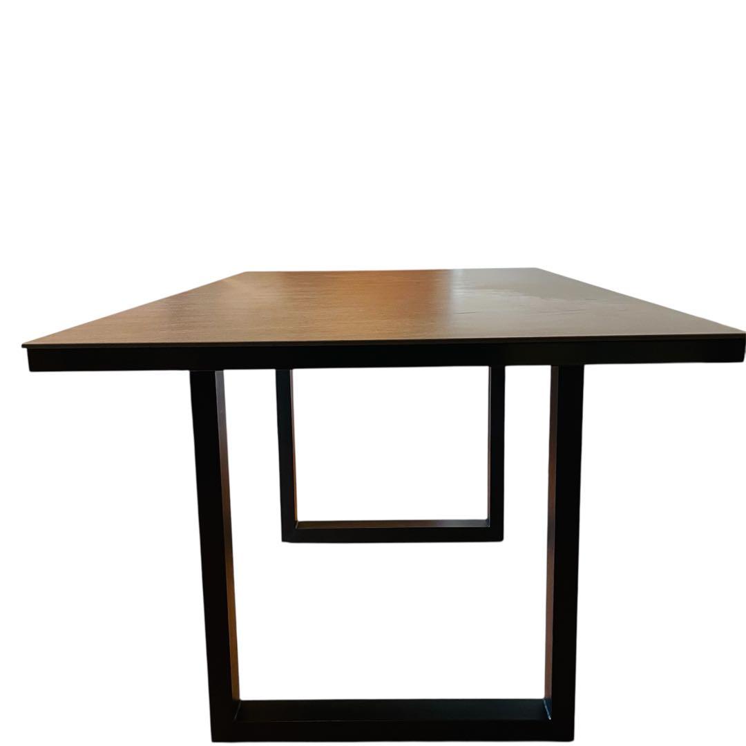 綾野製作所 ネオス セラミック ダイニングテーブル アイアングレー 135